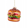 Vianočná Guľa GLASSO, tvarovaná sklenená, burger, 11x10 cm, HOMLA Vianočná Guľa GLASSO, tvarovaná sklenená, burger, 11x10 cm, HOMLA