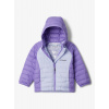 Dievčenská bunda Columbia Powder Lite II Hooded Jacket - snowdrift/paisley purple Dievčenská bunda Columbia Powder Lite II Hooded Jacket - snowdrift/paisley purple