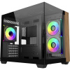 Cooler Master Elite 481 mini tower PC skrinka čierna 3 predinštalované LED ventilátory, bočné okno; E481-KHNN-S00 Cooler Master Elite 481 mini tower PC skrinka čierna 3 predinštalované LED ventilátory, bočné okno; E481-KHNN-S00