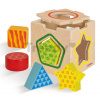 Drevená didaktická kocka Color Shape Sorting Box Eichhorn s 5 vkladacími tvarmi od 12 mes Drevená didaktická kocka Color Shape Sorting Box Eichhorn s 5 vkladacími tvarmi od 12 mes