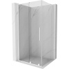 Mexen Velar L, sprchový kút s posuvnými dverami 90 x 75 cm, 8mm číre sklo, biela matná, 871-090-075-03-20 Mexen Velar L, sprchový kút s posuvnými dverami 90 x 75 cm, 8mm číre sklo, biela matná, 871-090-075-03-20