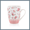 BANQUET PINK FLOWER hrnček, 340 ml, ružový 60221637 BANQUET PINK FLOWER hrnček, 340 ml, ružový 60221637