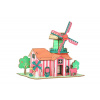 Woodcraft Drevené 3D puzzle Tulipánový ranč Woodcraft Drevené 3D puzzle Tulipánový ranč
