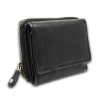 Kožená dámska peňaženka Pelle malá čierna Kožená dámska peňaženka Pelle malá čierna