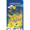 Ručně malovaná cyklomapa Vyškovsko - Malované Mapy Ručně malovaná cyklomapa Vyškovsko - Malované Mapy