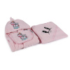 Ružový bavlnený detský župan a osuška v súprave 3 ks veľkosť 0-2 roky Unicorn – Foutastic Ružový bavlnený detský župan a osuška v súprave 3 ks veľkosť 0-2 roky Unicorn – Foutastic