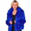 Dámska plyšová bunda modrá festivalová pre ženy Rock and Roll L/XL Dámska plyšová bunda modrá festivalová pre ženy Rock and Roll L/XL