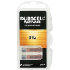 6x Batérie do načúvacích prístrojov Duracell ActivAir 312 PR41 6x Batérie do načúvacích prístrojov Duracell ActivAir 312 PR41