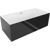 Mexen Nita voľne stojaca vaňa 170 x 80 cm, biela/čierna, preliv medený kartáčovaný - 52091708075-65 Mexen Nita voľne stojaca vaňa 170 x 80 cm, biela/čierna, preliv medený kartáčovaný - 52091708075-65