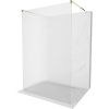 Mexen Kioto, sprchová zástena Walk-In 130 x 200 cm, 8mm sklo s rebrovým vzorom, zlatý profil, 800-130-002-50-09 Mexen Kioto, sprchová zástena Walk-In 130 x 200 cm, 8mm sklo s rebrovým vzorom, zlatý profil, 800-130-002-50-09