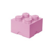LEGO úložný box 4 - světle růžová LEGO úložný box 4 - světle růžová