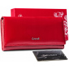 Peňaženka - Lorenti Peňaženka Prírodná koža Červená 72401-RFID-BPR Červená-ženy (BETLEWSKI Dámska malá kožená peňaženka s háčikom)