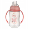 Canpol Babies hrnček tréningový s úchytmi Cute Animals ružový zajko 320ml Canpol Babies hrnček tréningový s úchytmi Cute Animals ružový zajko 320ml