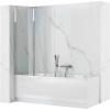 REA AGAT 2-dielna skladacia vaňová zástena 80x140 cm sklo Číre rám Chróm REA-W0700 REA AGAT 2-dielna skladacia vaňová zástena 80x140 cm sklo Číre rám Chróm REA-W0700
