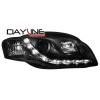 DAYLINE predné svetlá AUDI A4 B7 04-08 čierne DAYLINE predné svetlá AUDI A4 B7 04-08 čierne