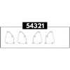 Standard Hinge Plate Set Thule 54321 Standard Hinge Plate Set Thule 54321