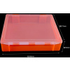 KUONGSHUN ELECTRONICS Oranžový Prenosný plastový kufrík 30,6*27,7*7cm KUONGSHUN ELECTRONICS Oranžový Prenosný plastový kufrík 30,6*27,7*7cm