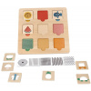 Drevená aktívna vkladačka/puzzle so vzormi, prírodná Drevená aktívna vkladačka/puzzle so vzormi, prírodná