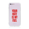 AppleMix Kryt BABACO pre Apple iPhone 7 Plus / 8 Plus - gumový - Your hate is my fuel - ružový AppleMix Kryt BABACO pre Apple iPhone 7 Plus / 8 Plus - gumový - Your hate is my fuel - ružový