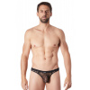 Čierne pánske sieťované tangá fetish 81057 značky look me Čierne pánske sieťované tangá fetish 81057 značky look me