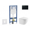 Geberit Duofix Set predstenovej inštalácie, klozetu Oudee a dosky softclose, tlačidlo Sigma01, čierna SANI11CA5161 Geberit Duofix Set predstenovej inštalácie, klozetu Oudee a dosky softclose, tlačidlo Sigma01, čierna SANI11CA5161