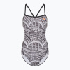 Dámske jednodielne plavky ZONE3 Kona Speed Strap Back tribal print/black/ white/orange Dámske jednodielne plavky ZONE3 Kona Speed Strap Back tribal print/black/ white/orange