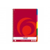 Herlitz Blok College bočná špirála A4/100l, štvorčekový + register Herlitz Blok College bočná špirála A4/100l, štvorčekový + register