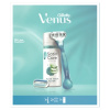 Gillette Venus Smooth holiaci strojček + 2 Hlavica + Gillette Satin Care gél na holenie 75 ml Gillette Venus Smooth holiaci strojček + 2 Hlavica + Gillette Satin Care gél na holenie 75 ml