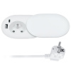 Solight vstavaná zásuvka s posuvným viečkom + USB A+C, 20W , 2m, biela, PP124CW-PD20 Solight vstavaná zásuvka s posuvným viečkom + USB A+C, 20W , 2m, biela, PP124CW-PD20