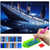 Veľká diamantová výšivka Diamond Painting mozaika Titanic námorná loď more 60x40cm Veľká diamantová výšivka Diamond Painting mozaika Titanic námorná loď more 60x40cm