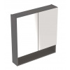 Geberit Selnova Square Zrkadlová skrinka 85x79x18 cm, 2 dvierka, lávová mat 501.269.00.1 Geberit Selnova Square Zrkadlová skrinka 85x79x18 cm, 2 dvierka, lávová mat 501.269.00.1