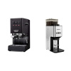 Gaggia Classic E24 BC, black + Lelit Steve PM20, polished stainless steel Gaggia Classic E24 BC, black + Lelit Steve PM20, polished stainless steel