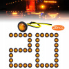 20 x obrysové svetlá 3 LED 12V/24V pre prívesný vozík, 3/4 palcový, jantárová 20 x obrysové svetlá 3 LED 12V/24V pre prívesný vozík, 3/4 palcový, jantárová