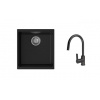 STRONG K-StrongSinks S3 Set drez Hron 430x460mm granit čierna + Batéria Loira čierna STRONG K-StrongSinks S3 Set drez Hron 430x460mm granit čierna + Batéria Loira čierna