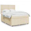 Box spring postel s matrací krémová 140x200 cm textil 3293989 Box spring postel s matrací krémová 140x200 cm textil 3293989