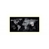 Sklenená tabuľa artverum podsvietená 91x46cm mapa sveta Sklenená tabuľa artverum podsvietená 91x46cm mapa sveta