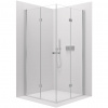 CERANO - Sprchovací kút Volpe Duo Ľ/P - 6 mm - chróm, transparentné sklo - 60x60x190 cm - zalamovacie CERANO - Sprchovací kút Volpe Duo Ľ/P - 6 mm - chróm, transparentné sklo - 60x60x190 cm - zalamovacie