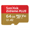 SanDisk Extreme PLUS microSDXC 64 GB + SD Adapter 200 MB/s and 90 MB/s A2 C10 V30 UHS-I U8 (SDSQXBU-064G-GN6MA) SanDisk Extreme PLUS microSDXC 64 GB + SD Adapter 200 MB/s and 90 MB/s A2 C10 V30 UHS-I U8 (SDSQXBU-064G-GN6MA)