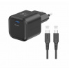 Swissten sieťový adaptér GaN 1x USB-C 35W Power Delivery čierny + dátový kábel USB-C / USB-C 1,2 m 22070230 Swissten sieťový adaptér GaN 1x USB-C 35W Power Delivery čierny + dátový kábel USB-C / USB-C 1,2 m 22070230