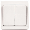 Vypínač Štandard lustrový dvojpólový č.5, biely lesklý Vypínač Štandard lustrový dvojpólový č.5, biely lesklý