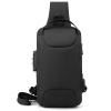 Taška cez rameno s USB nabíjaním proti krádeži TO-25613 - Čierna HR25613 Taška cez rameno s USB nabíjaním proti krádeži TO-25613 - Čierna HR25613