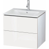 DURAVIT L-Cube závesná skrinka pod umývadlo, 2 zásuvky, 620 x 481 x 550 mm, biela vysoký lesk, LC624002222 DURAVIT L-Cube závesná skrinka pod umývadlo, 2 zásuvky, 620 x 481 x 550 mm, biela vysoký lesk, LC624002222