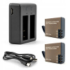 Dvojitá nabíjačka Eken + 2 batérie 1050 mAh Dvojitá nabíjačka Eken + 2 batérie 1050 mAh