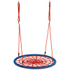Aga Závesný hojdací kruh 120 cm Modro-červený