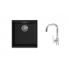STRONG K-StrongSinks S3 Set drez Hron 430x460mm granit čierna + Batéria Garonne chróm STRONG K-StrongSinks S3 Set drez Hron 430x460mm granit čierna + Batéria Garonne chróm