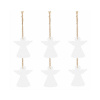 Vianočné drevené ozdoby - anjelik, súprava 6ks Vianočné drevené ozdoby - anjelik, súprava 6ks