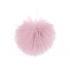 Kožešinová bambule s poutkem Ø8 cm Varianta: 11 růžová nejsv., Balení: 1 ks Kožešinová bambule s poutkem Ø8 cm Varianta: 11 růžová nejsv., Balení: 1 ks