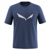 Salewa Pánske Solidlogo Dri-Rel S/S Tee tmavomodrá/biele Salewa Pánske Solidlogo Dri-Rel S/S Tee tmavomodrá/biele