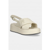 Kožené sandále Tommy Hilfiger TH LOGO HW PADDED LEATHER SANDAL FW0FW08808 béžová EUR 40 Kožené sandále Tommy Hilfiger TH LOGO HW PADDED LEATHER SANDAL FW0FW08808 béžová EUR 40
