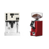 Rancilio Silvia PRO X, white + Eureka Mignon Specialita Smart, CR ferrari red Rancilio Silvia PRO X, white + Eureka Mignon Specialita Smart, CR ferrari red